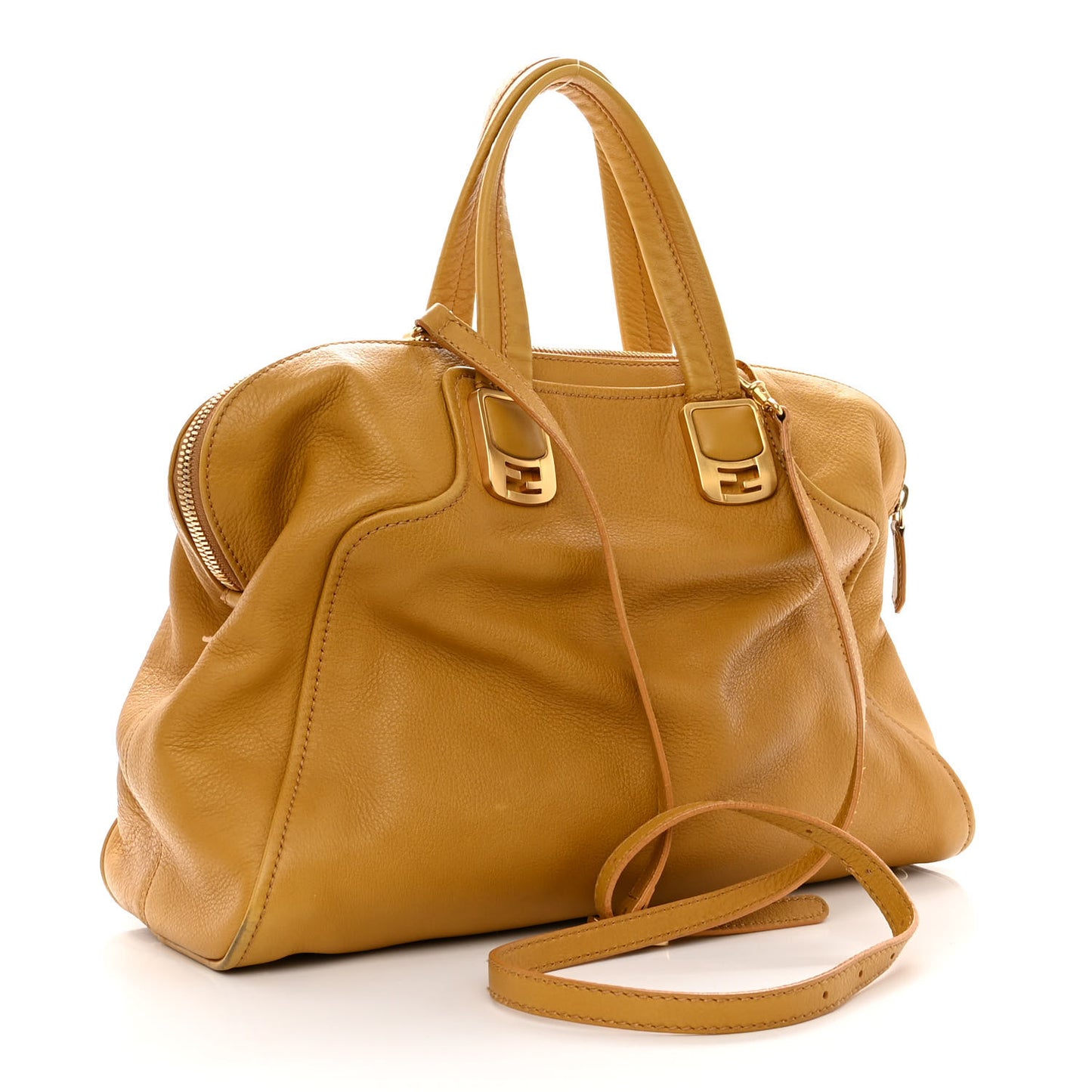 Vitello Dolce Marmol Large Chameleon Tote Yellow