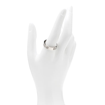 Cartier 18K White Gold 5.5mm LOVE Ring 66 11.5 2 of 5