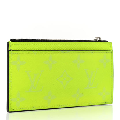Louis Vuitton Monogram Taiga Coin Card Holder Yellow 3 of 7