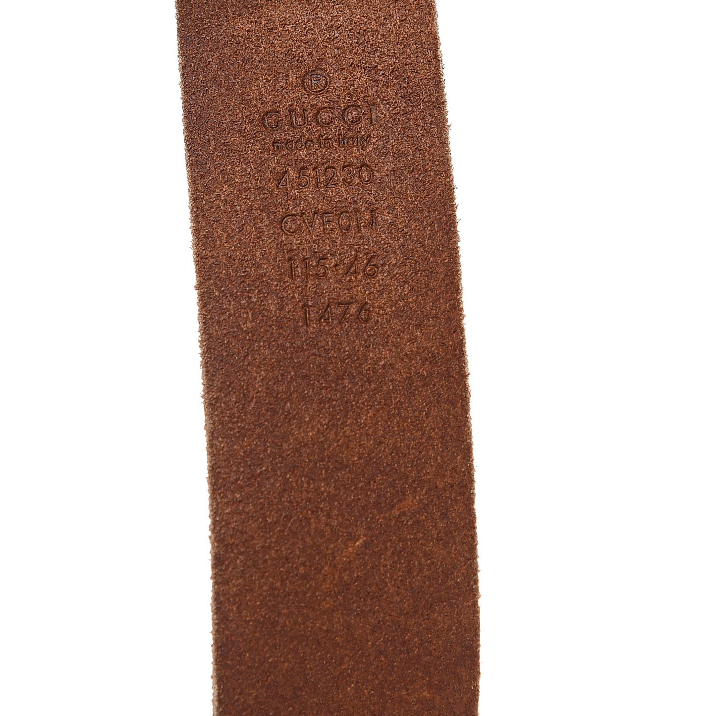 Calfskin Brass Feline Buckle Belt 115 46 Toscano