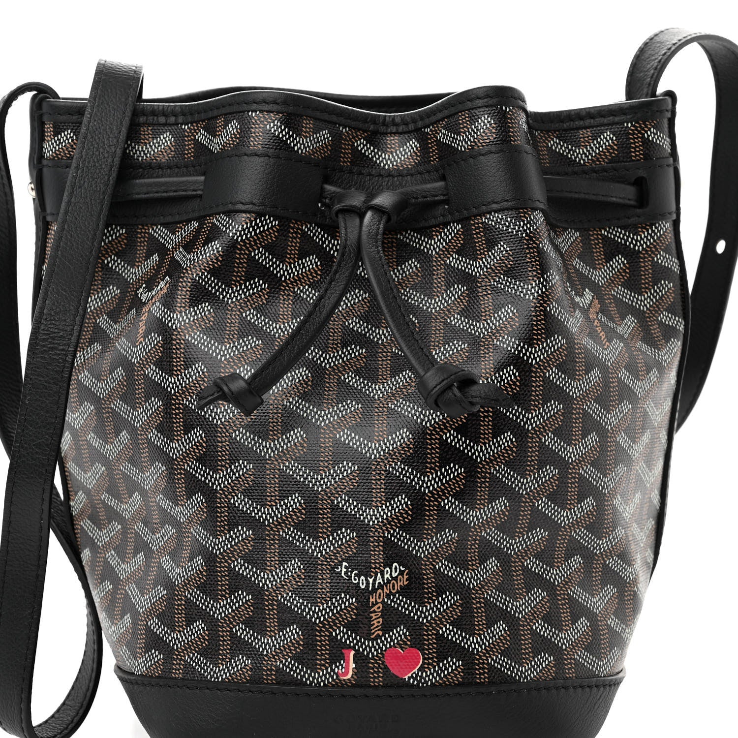 Goyard Goyardine Petit Flot Bucket Bag PM Black 7 of 9