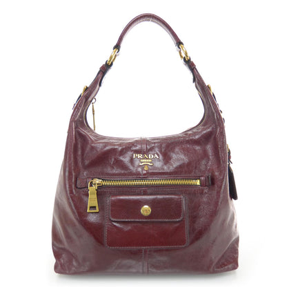 Prada Vitello Shine Hobo Amaranto 1 of 8
