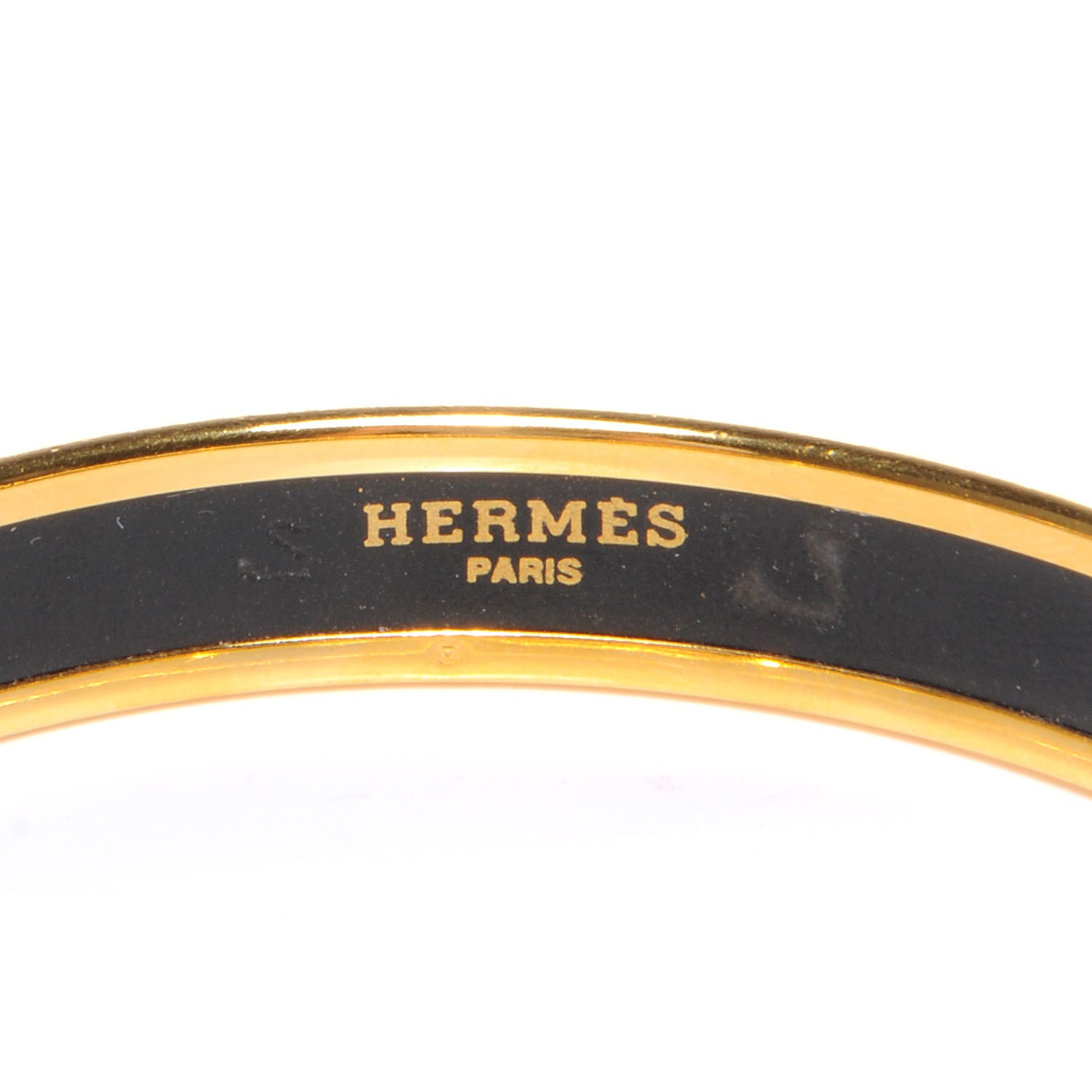Hermes Enamel Printed Narrow Bracelet 65 Bleu 4 of 5