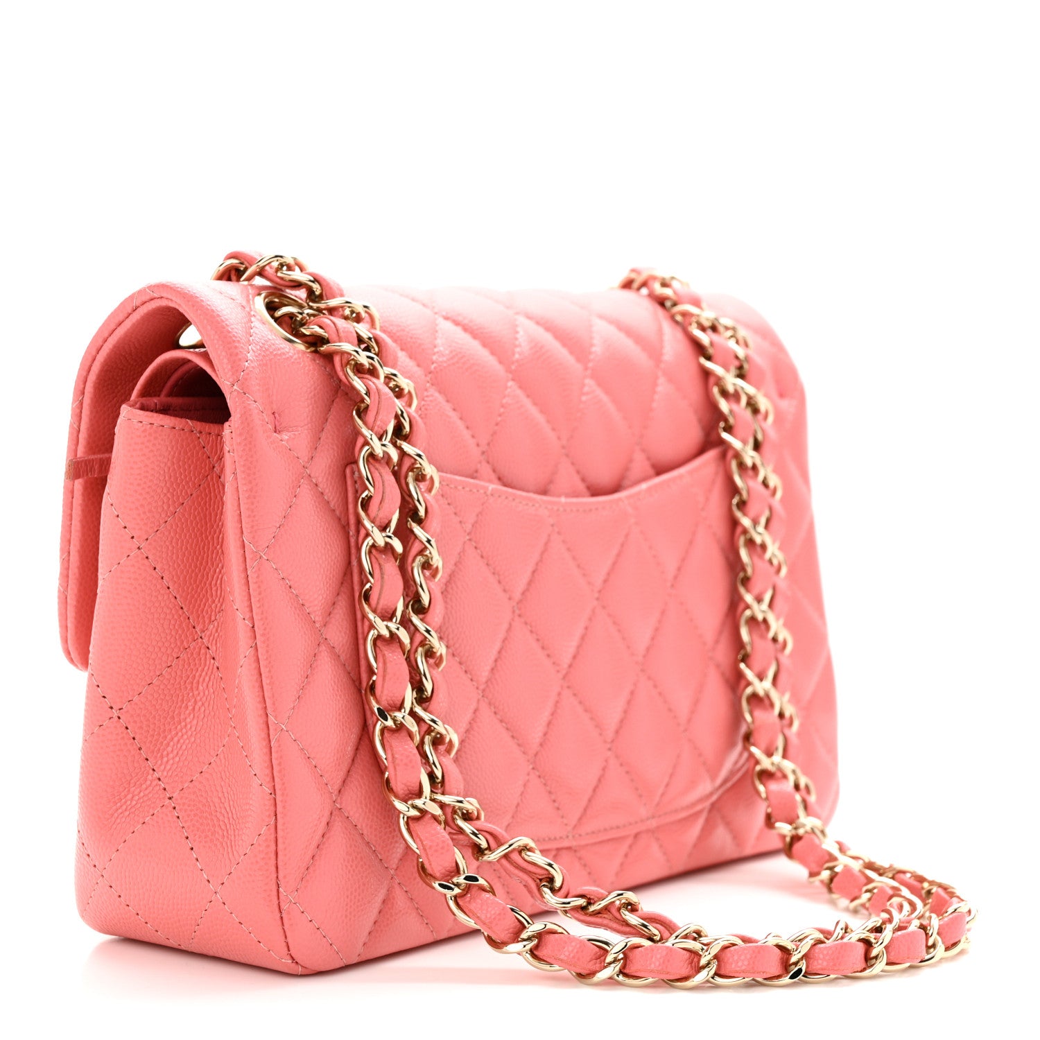 Chanel Caviar Quilted Small Double Flap Pink 3 of 11