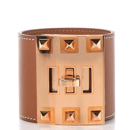 Hermes Barenia Kelly Extreme Dog Bracelet S Fauve 3 of 7