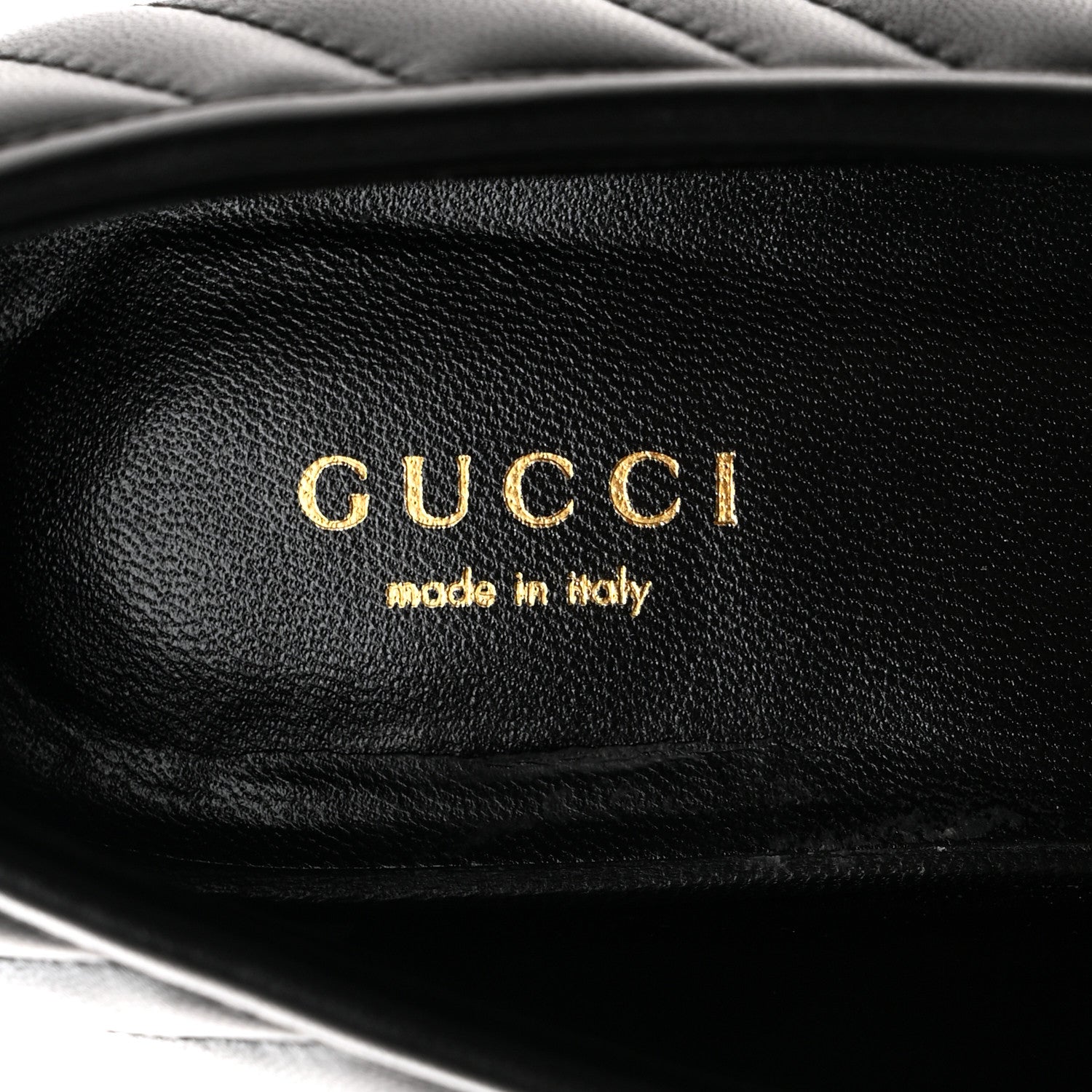 Gucci Nappa Matelasse Double G Marmont Loafers 38.5 Black 6 of 9