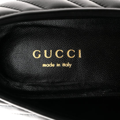 Gucci Nappa Matelasse Double G Marmont Loafers 38.5 Black 6 of 9