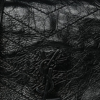 Saint Laurent Crinkled Calfskin Matelasse Monogram Niki Chain Wallet Black 8 of 13