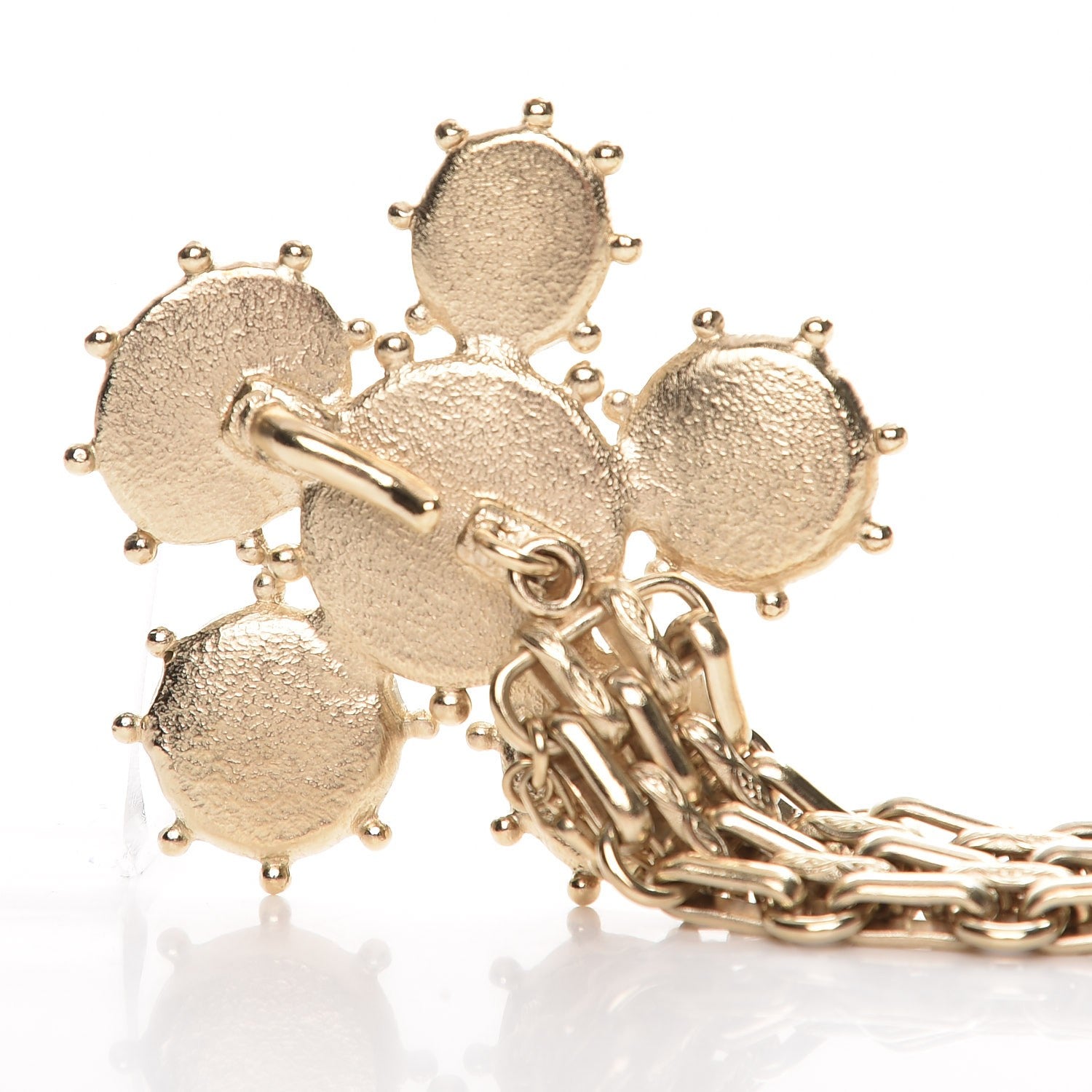 Chanel Gripoix Pearl Crystal CC Belt Gold 5 of 6