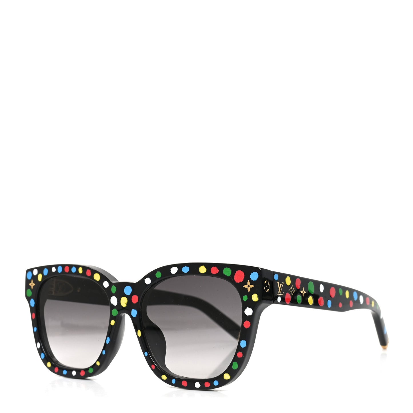 LV X YK Acetate Painted Dots Sunglasses Z1903E Black Multicolor