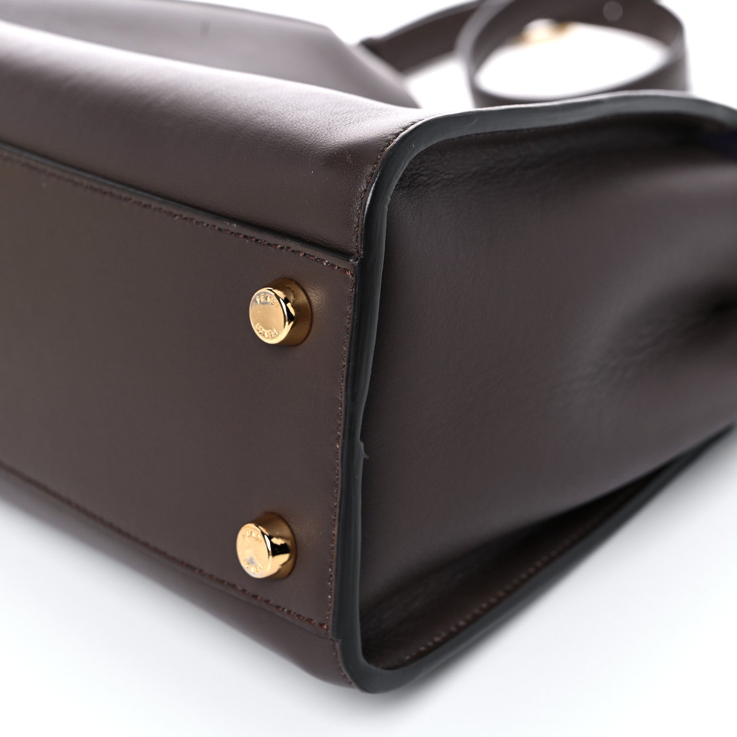 Fendi Vitello Tahiti Burro Bi-Color Medium Peekaboo Iconic Essentially Satchel Maya 10 of 13