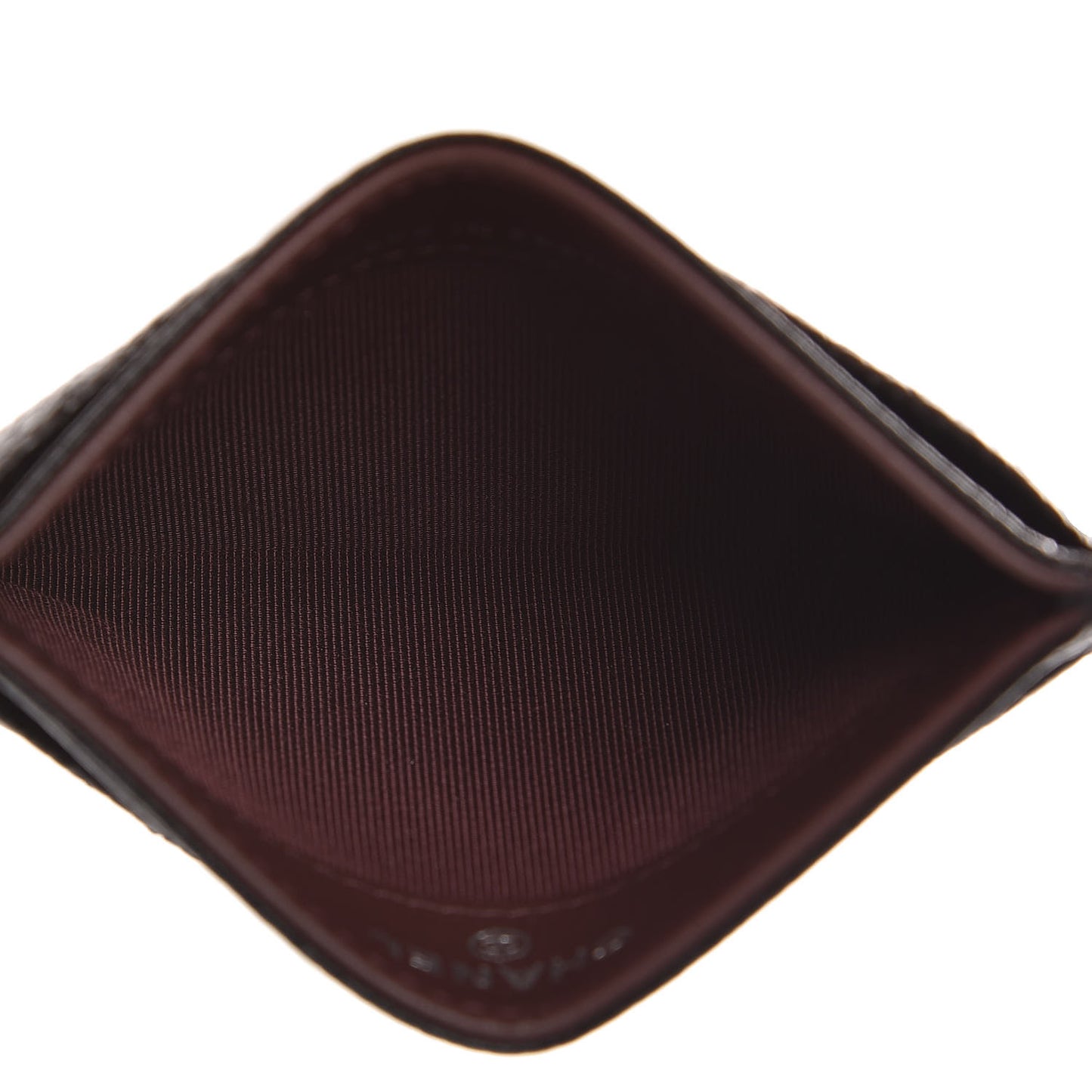 Caviar Quilted Card Holder Black