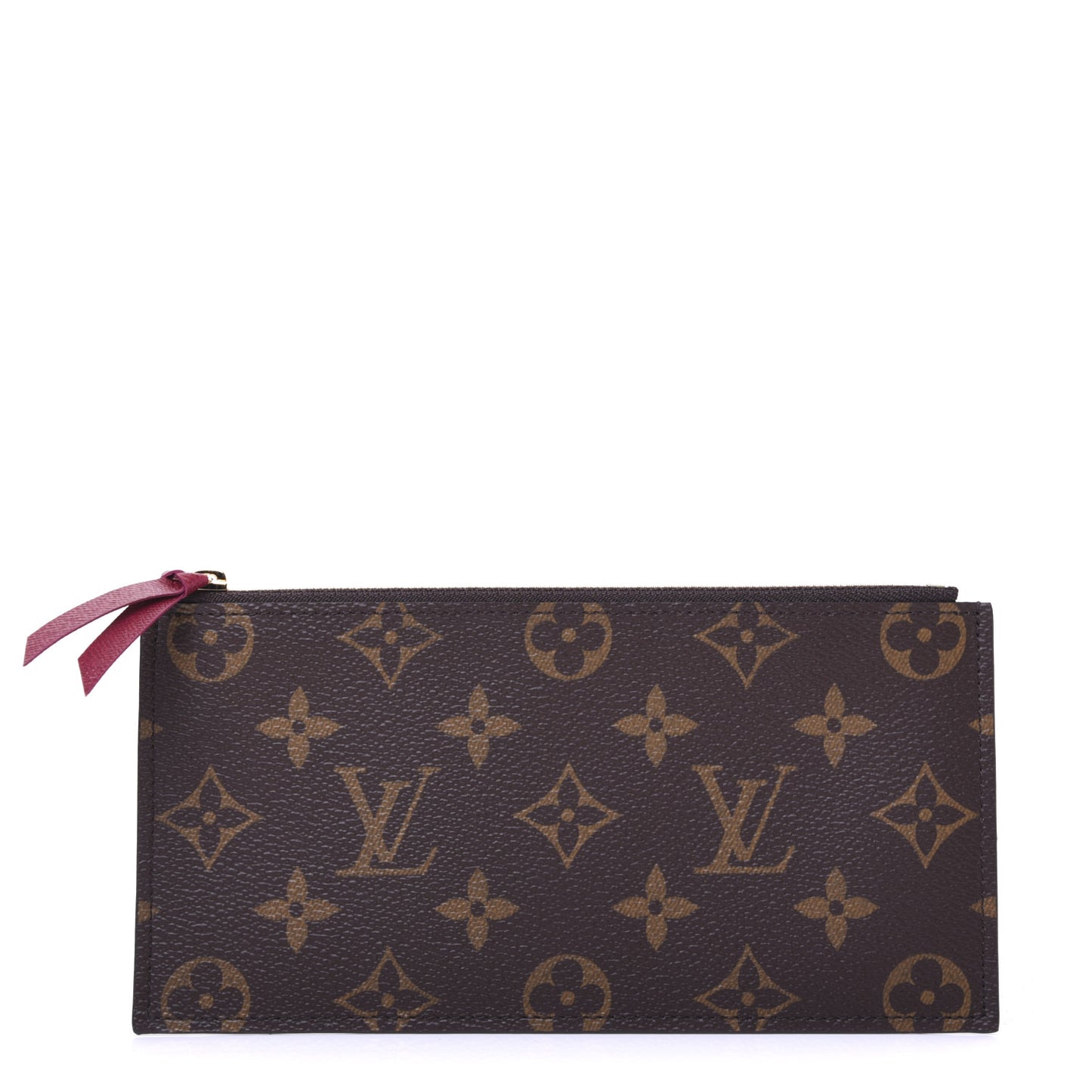 Monogram Felicie Chain Wallet Zippered Insert Fuchsia