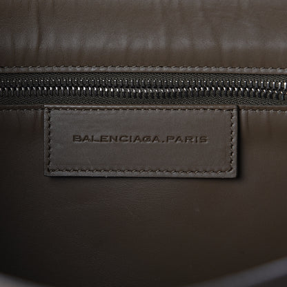 Balenciaga Calfskin Pocket Tote M Khaki and Black 6 of 11