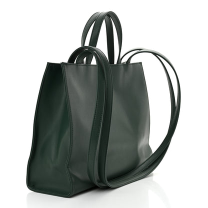 Telfar Vegan Leather Medium Shopping Bag Dark Olive 3 of 10