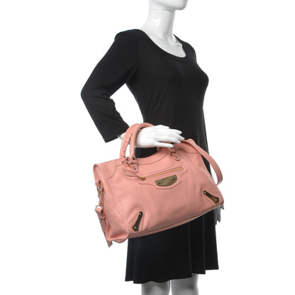 Balenciaga Veau Amp Plate Gold Hardware City Rose 3 of 16