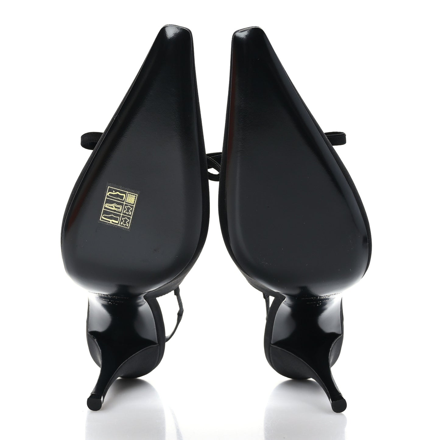 Crepe De Chine Crystal Bow Slingback Pumps 40 Black