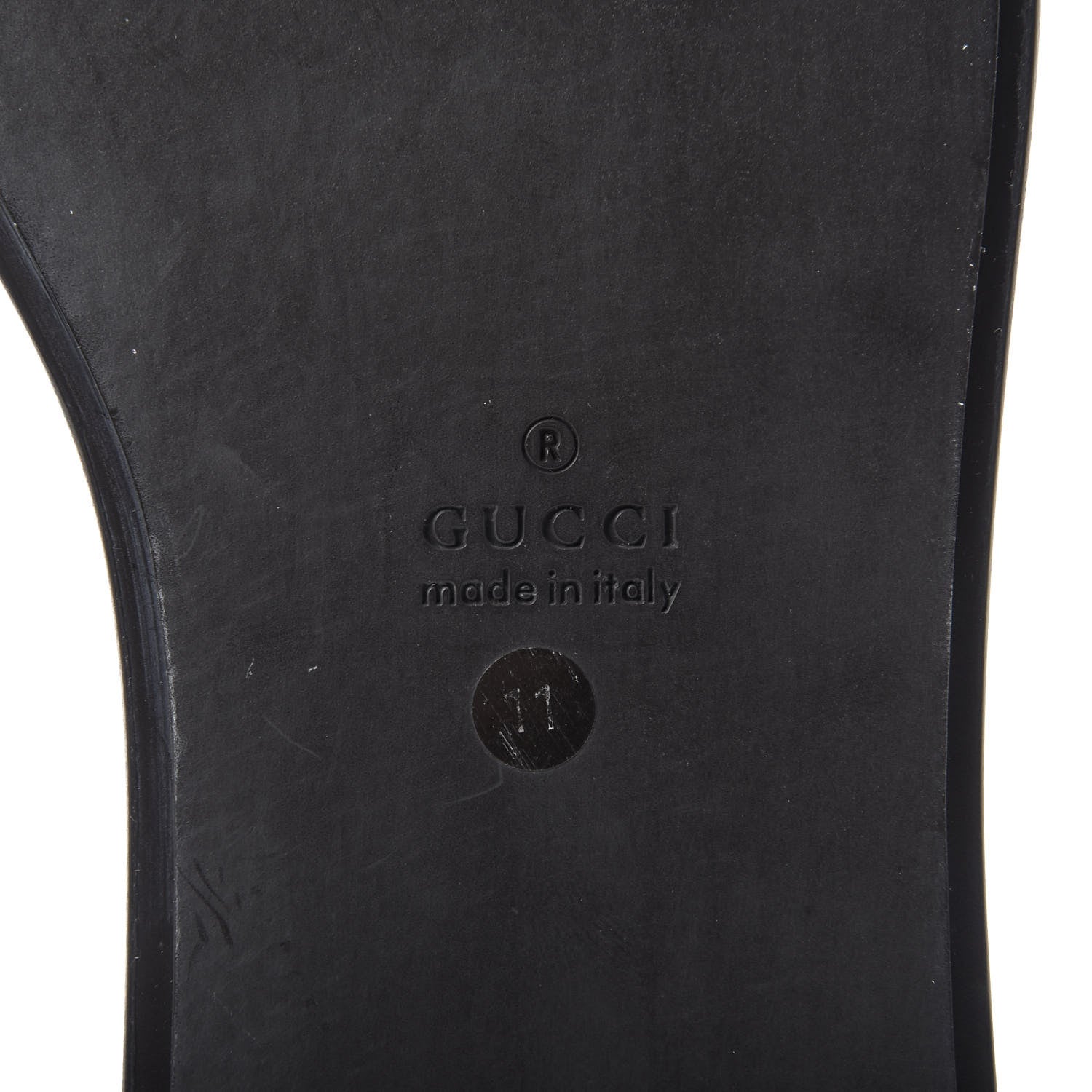 Gucci Calfskin Web Mens Slide Sandals 11 Dark Chocolate 8 of 9