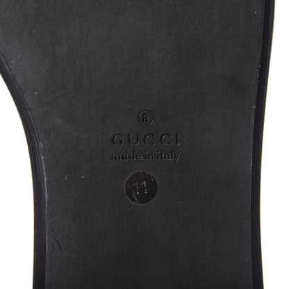 Gucci Calfskin Web Mens Slide Sandals 11 Dark Chocolate 8 of 9