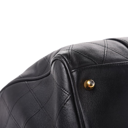Chanel Calfskin Stitched CC Boston Black 10 of 13