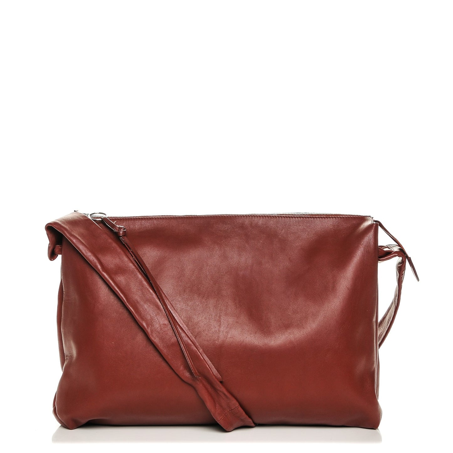 Lambskin Knotted Bag Red