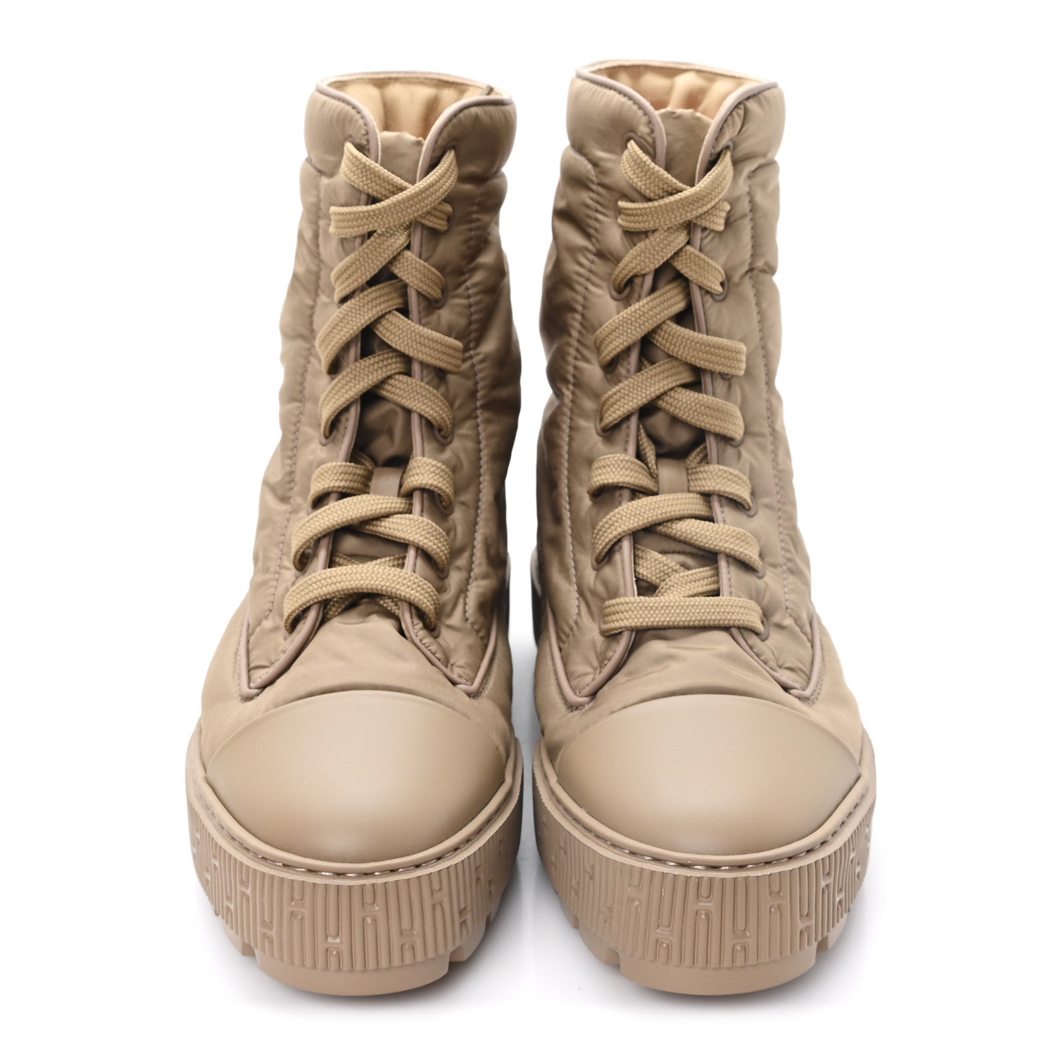 Hermes Calfskin Parachute Fresh Ankle Boots 37.5 Beige Sable 3 of 9