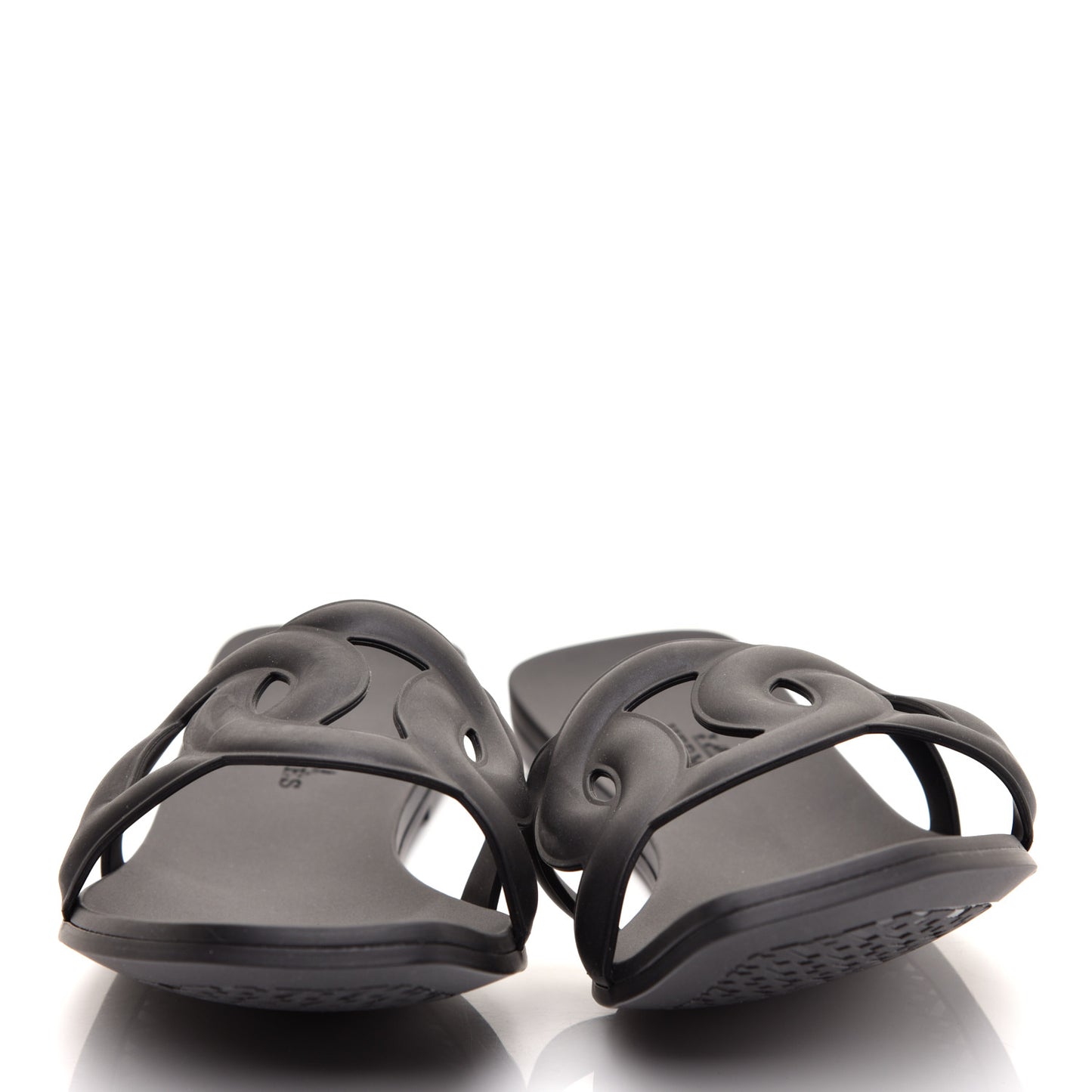 Rubber Aloha Sandals 36 Black