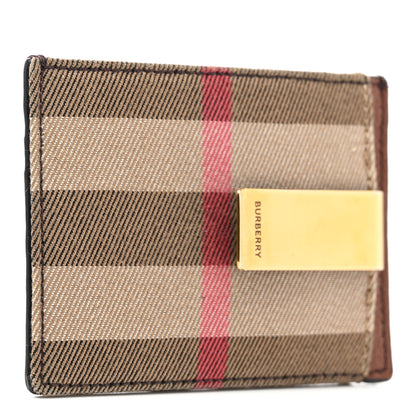 Burberry Vintage Check Money Clip Card Case Brown 3 of 7