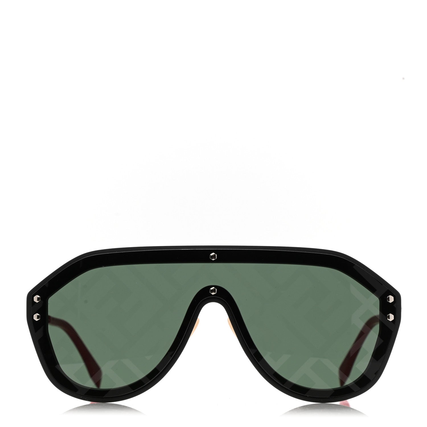 Fendi FF Fabulous Shield Sunglasses FF M0039/G/S Black Red 2 of 7