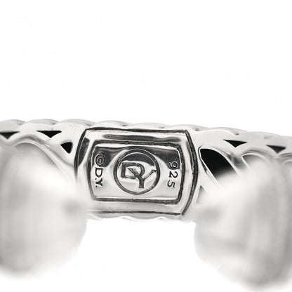 David Yurman Sterling Silver Diamond 15mm Waverly Bracelet 4 of 4