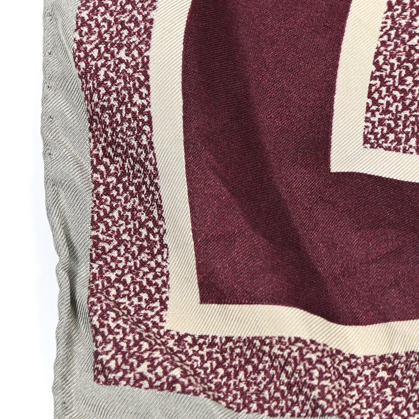 Silk Oblique Diortwin Square Scarf 90 Burgundy Navy Blue