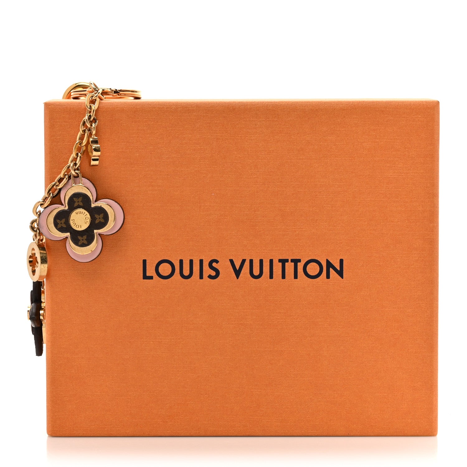 Louis Vuitton Brass Monogram Blooming Flowers Bag Charm Key Holder Rose Ballerine 5 of 5