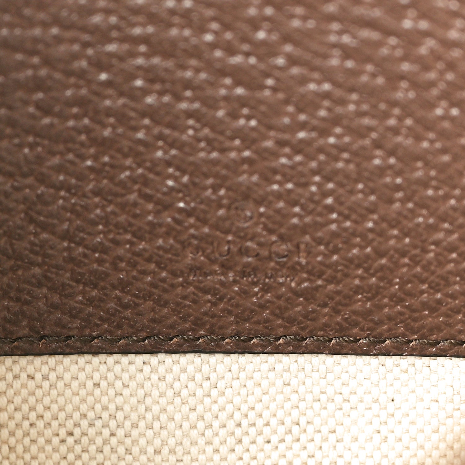 Gucci GG Supreme Monogram Web Ophidia Wristlet Pouch Brown 6 of 8
