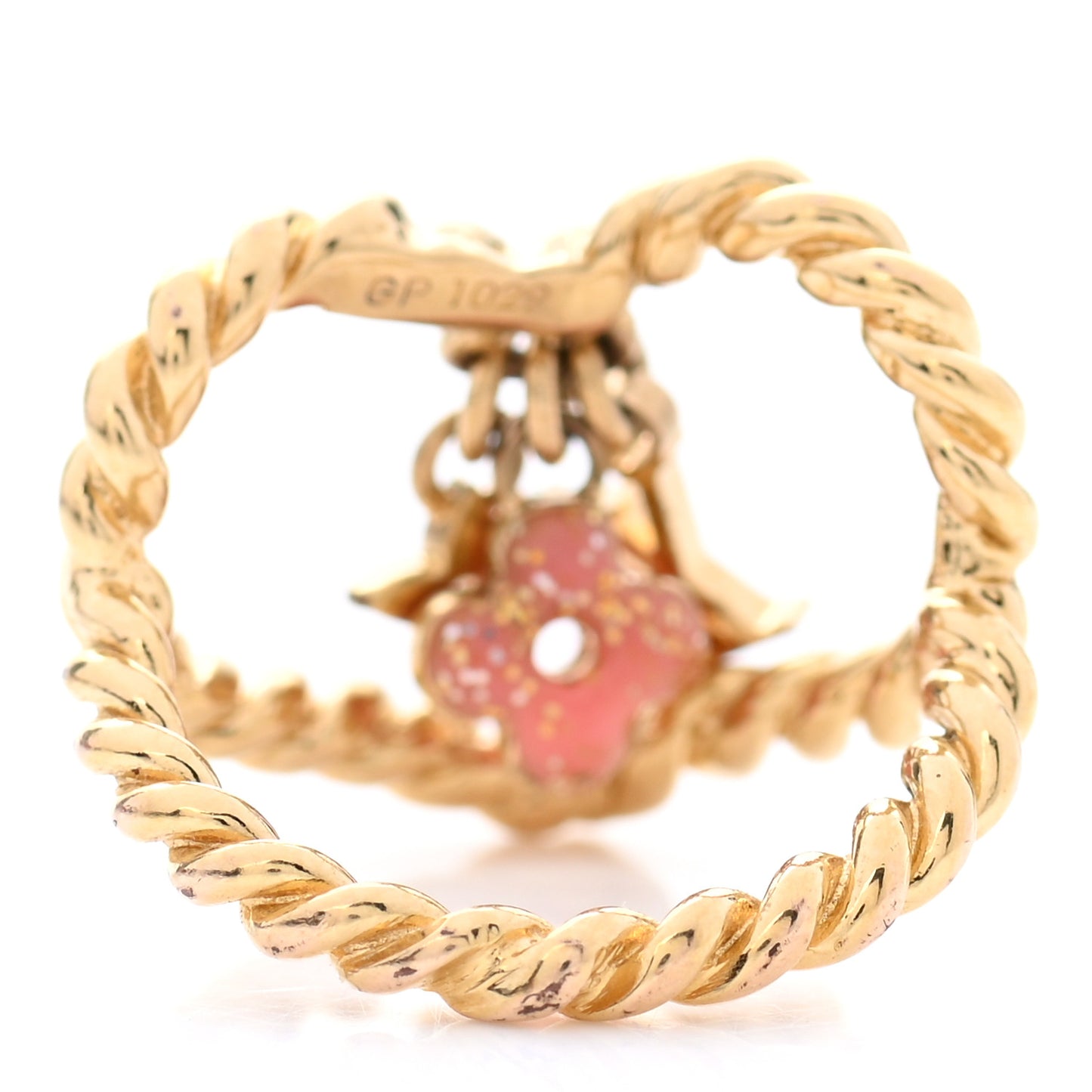 Sweet Monogram Coeurs Ring 5 Gold