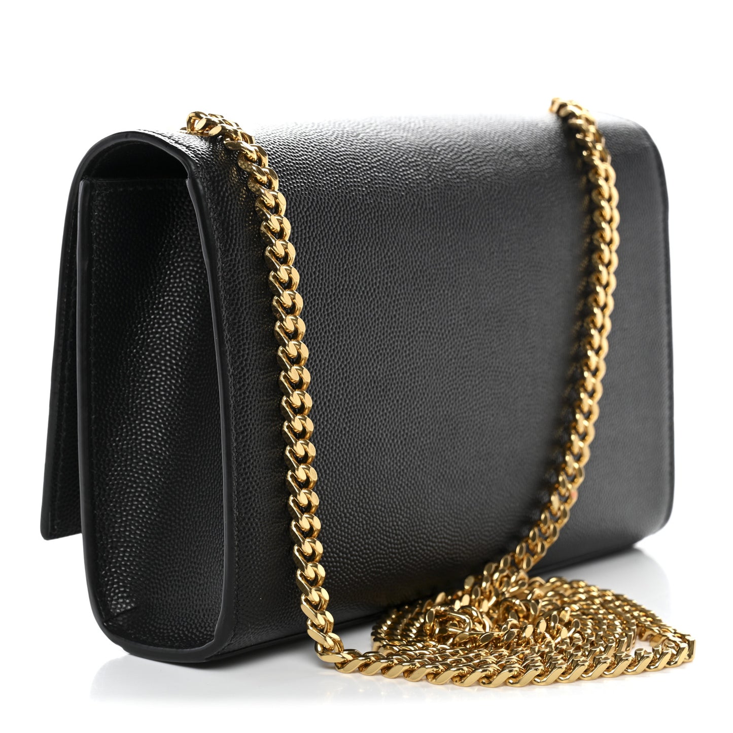 Grain De Poudre Small Classic Monogram Kate Satchel Black