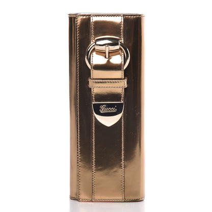 Gucci Patent Romy Clutch Gold 5 of 8