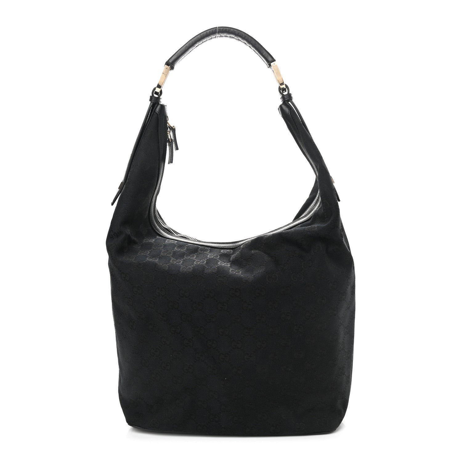 Gucci Nylon Monogram Large Hobo Black 1 of 13