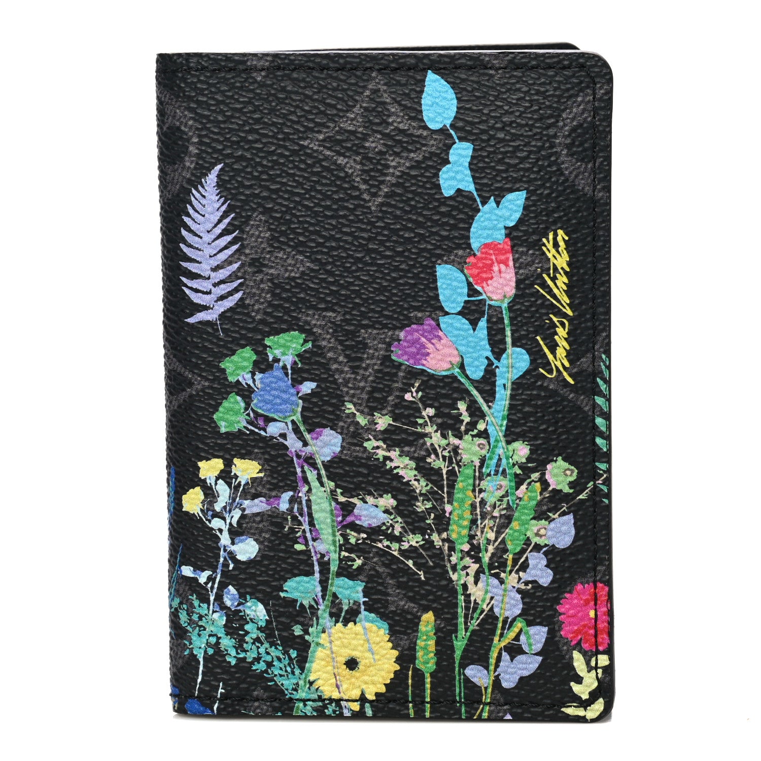 Louis Vuitton Monogram Eclipse Flower Print Pocket Organizer NM 1 of 12