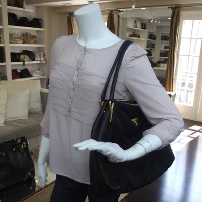 Prada Tessuto Nylon Tote Black 2 of 13