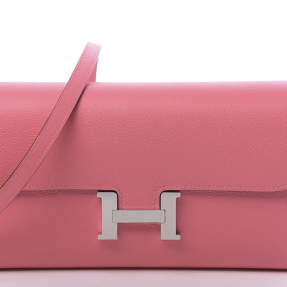 Hermes Evercolor Constance Wallet To Go Rose Azalee 10 of 11