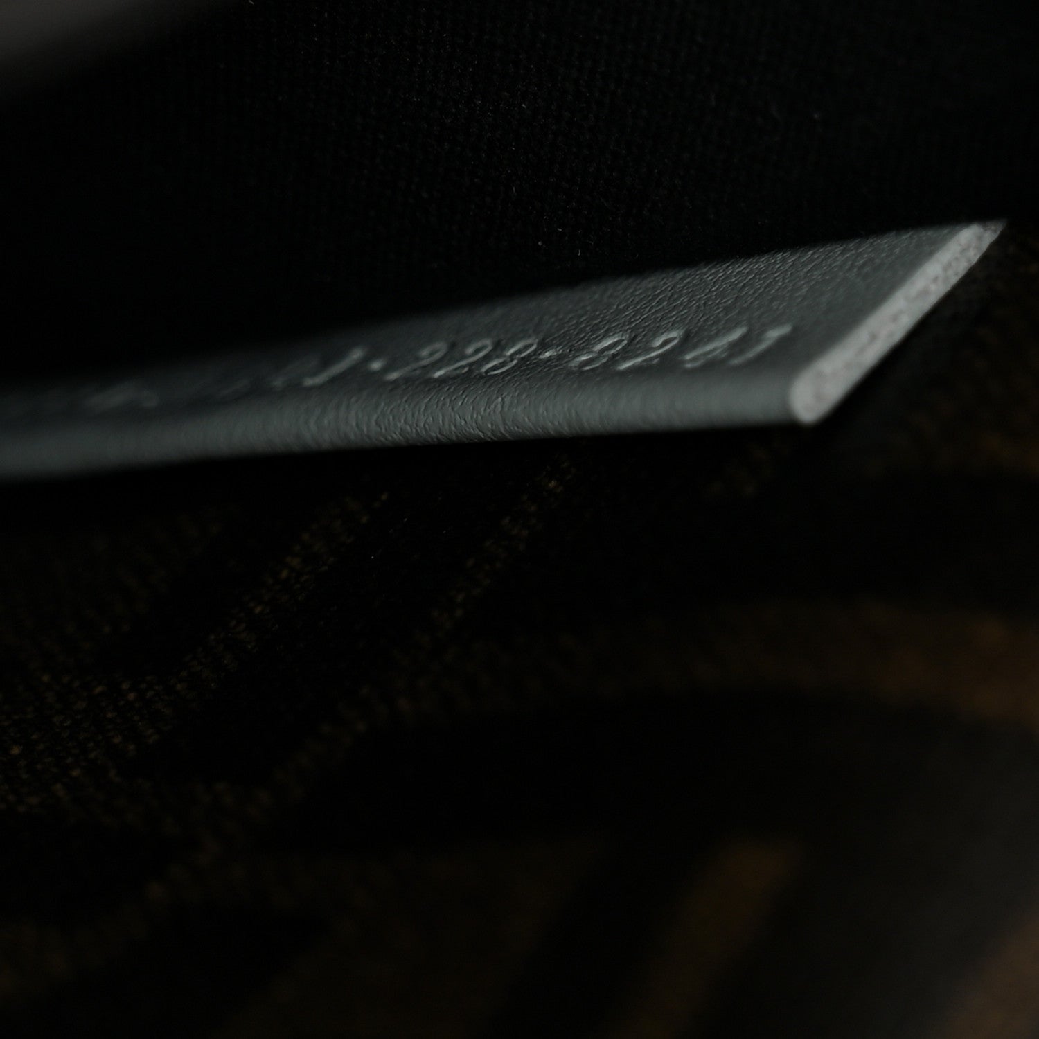 Fendi Nylon Vitello Cover Logo Embossed Mini Peekaboo I SEE U Satchel Baleari Black 8 of 13