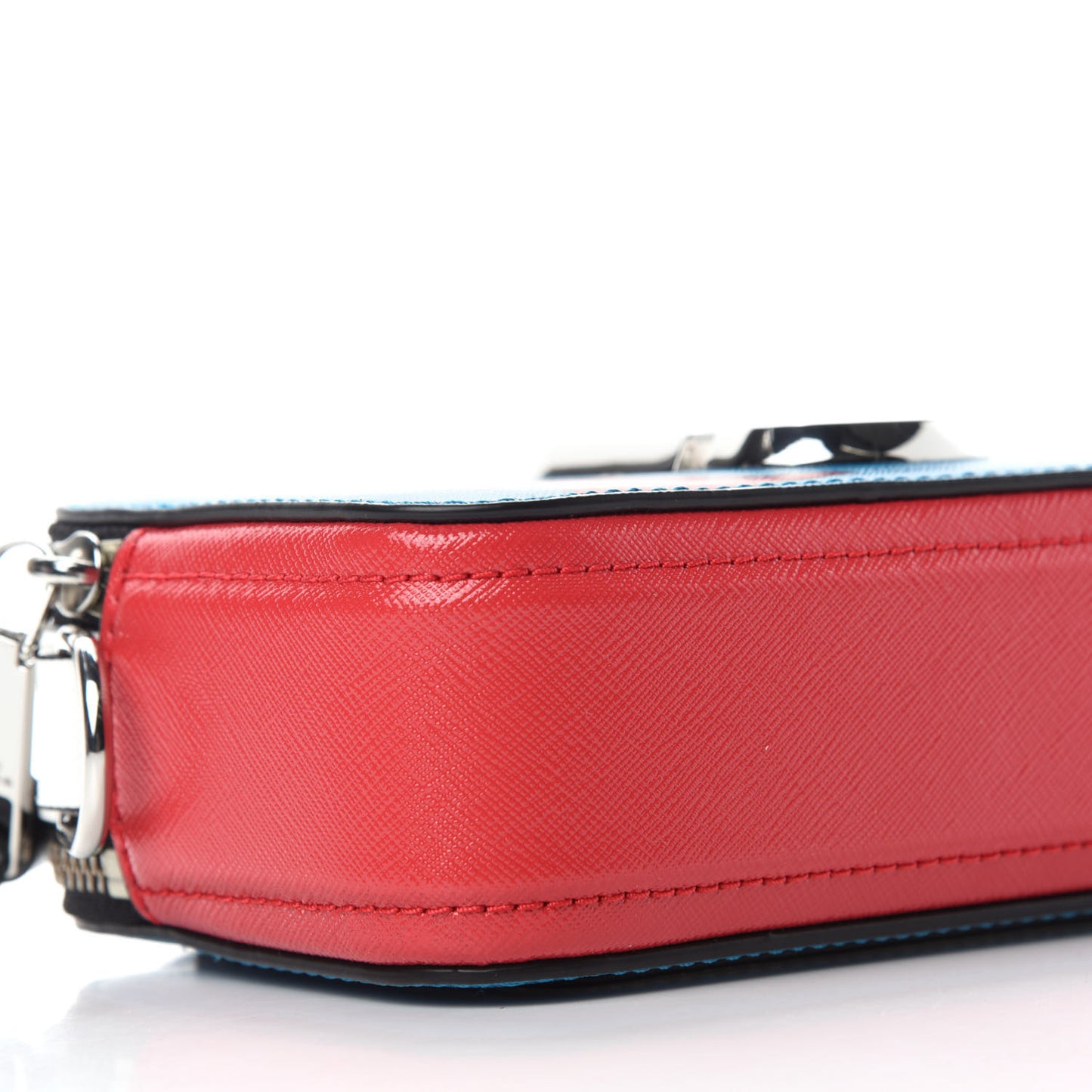 X Peanuts Saffiano Small Lucy Snapshot Camera Bag Blue Multi