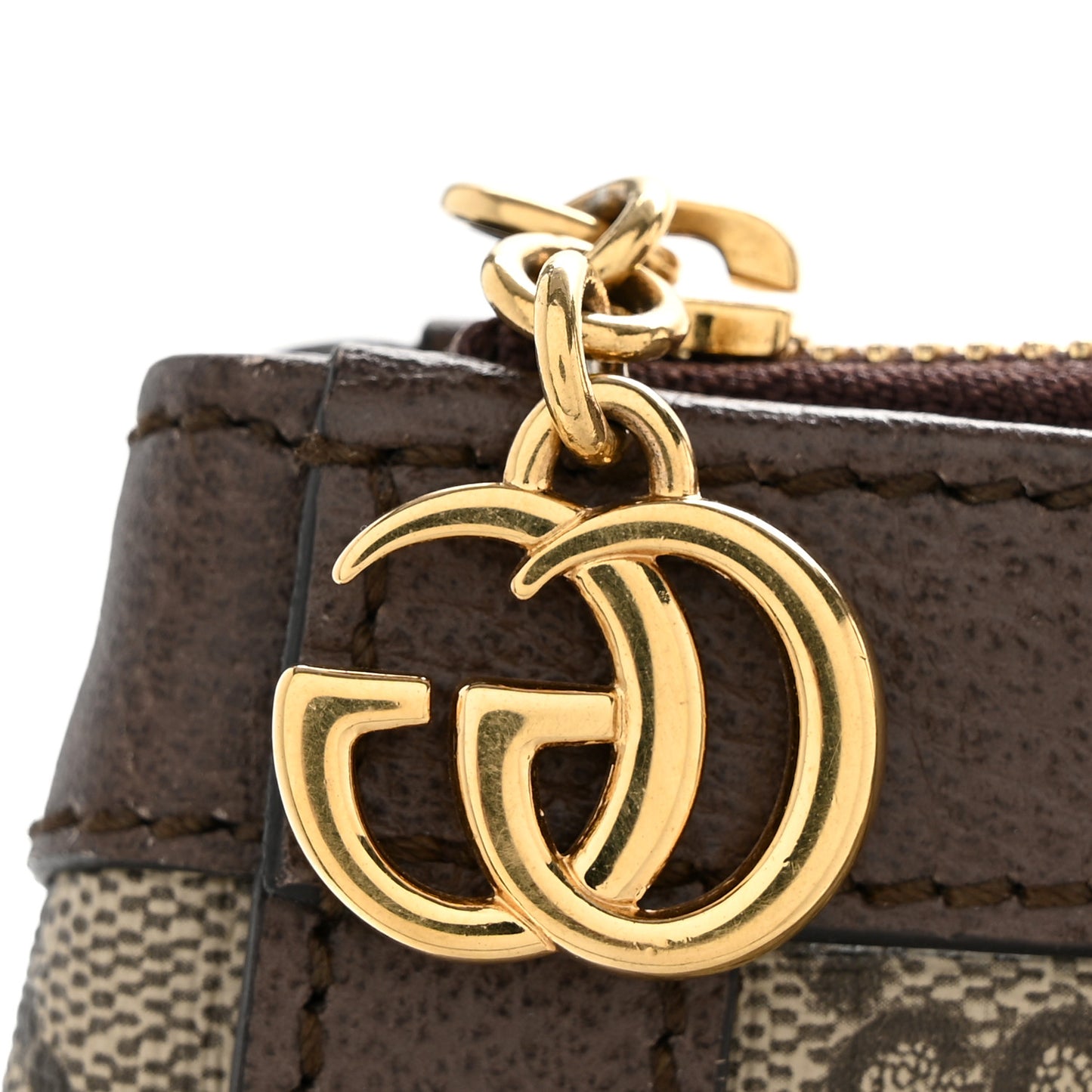 GG Supreme Monogram Web Medium Ophidia Tote Bag Brown