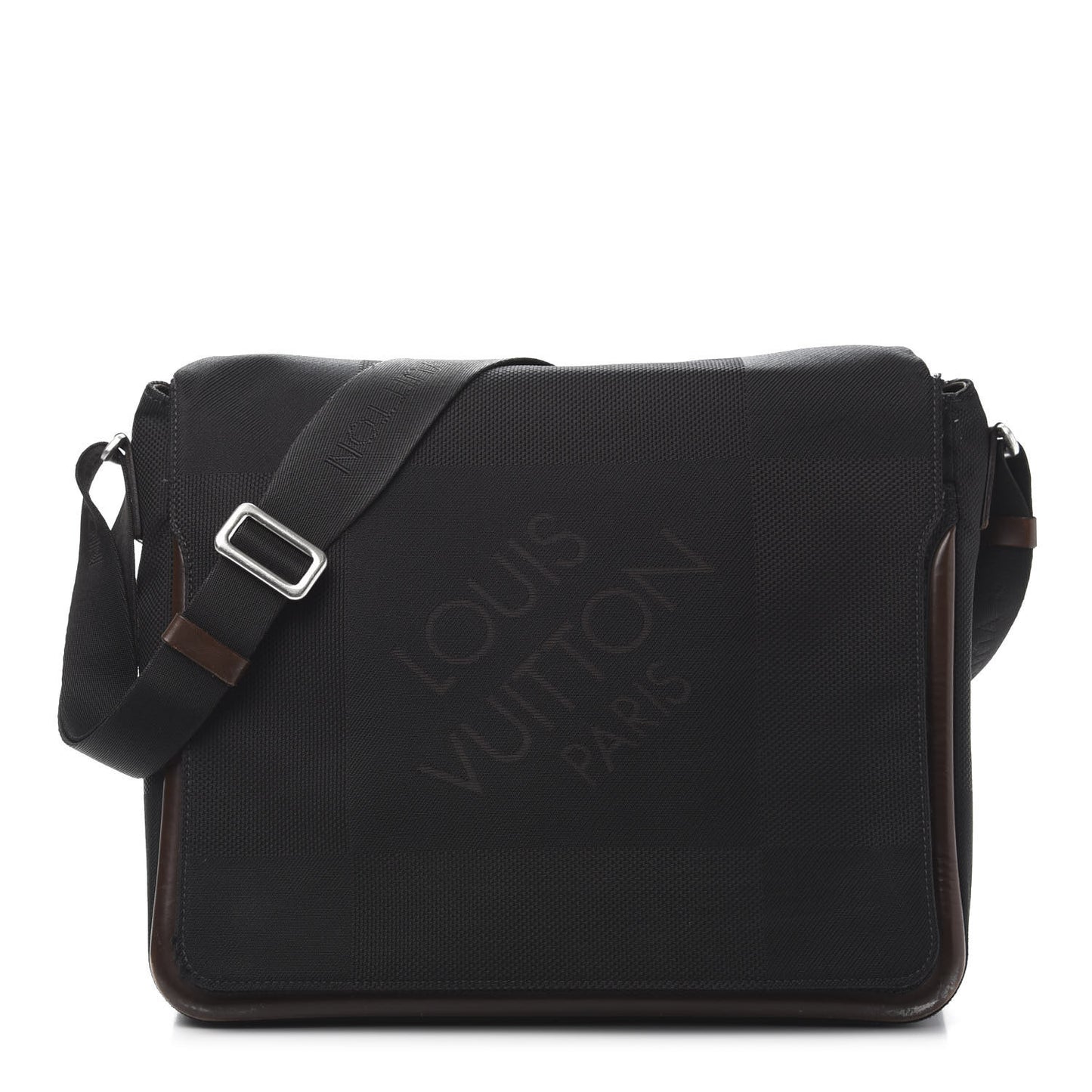 Damier Geant Messenger Bag Black