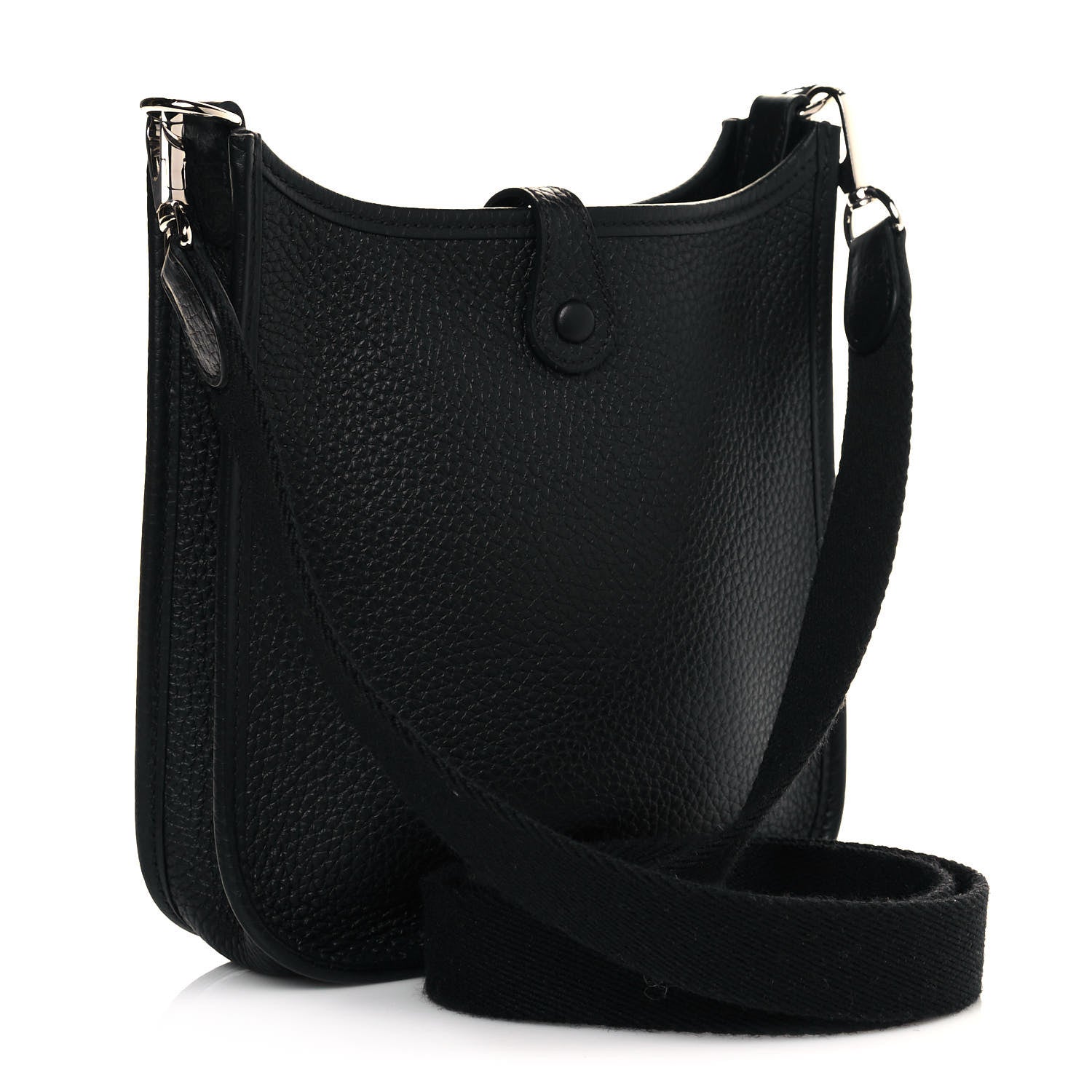 Hermes Taurillon Clemence Evelyne TPM Black 3 of 10