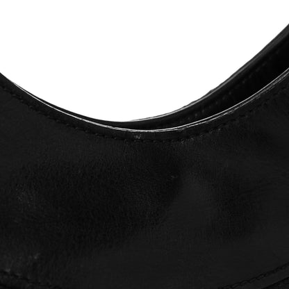 Gucci Denim Monogram Half Moon Hobo Black 12 of 16