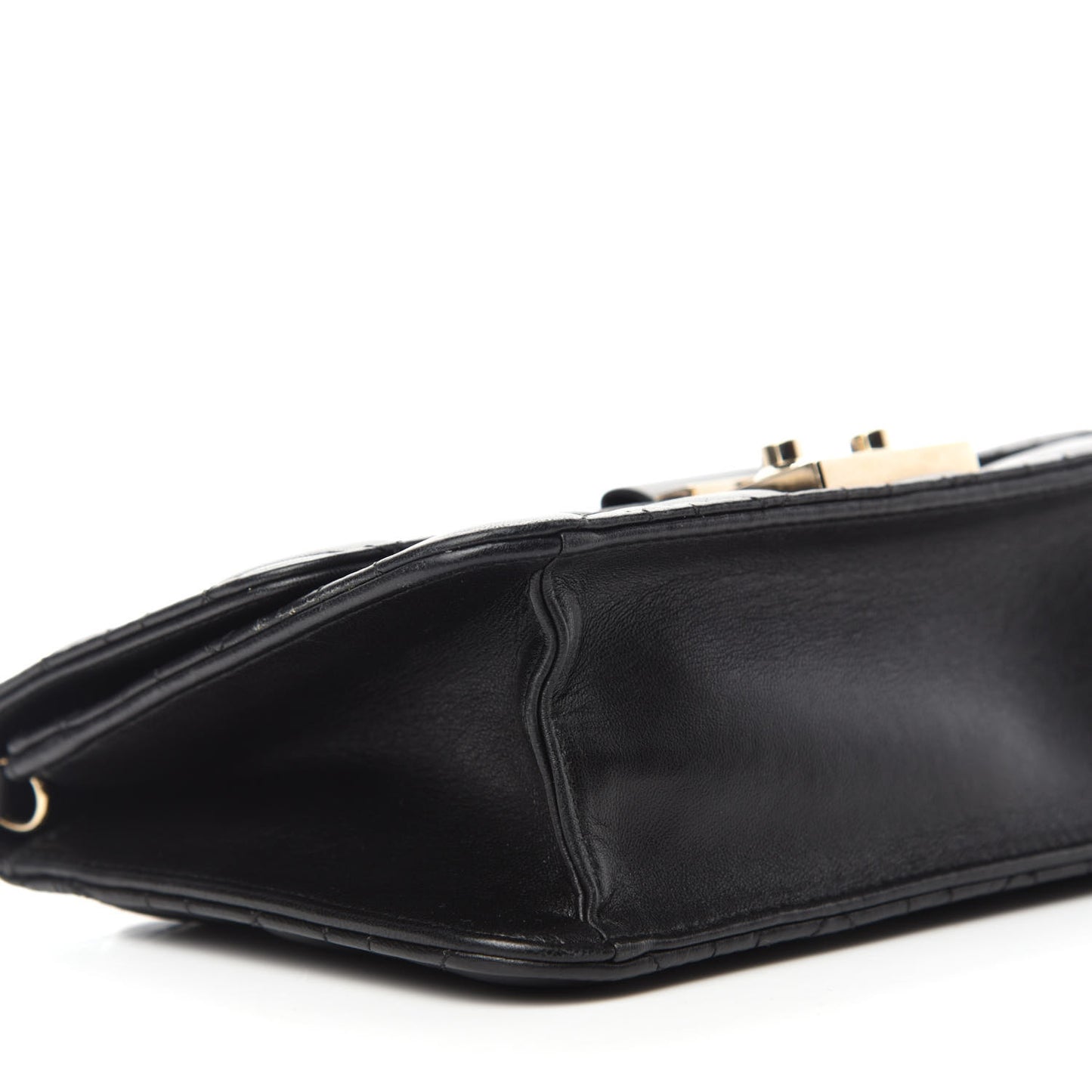 Lambskin Cannage Miss Dior Promenade Pouch Black