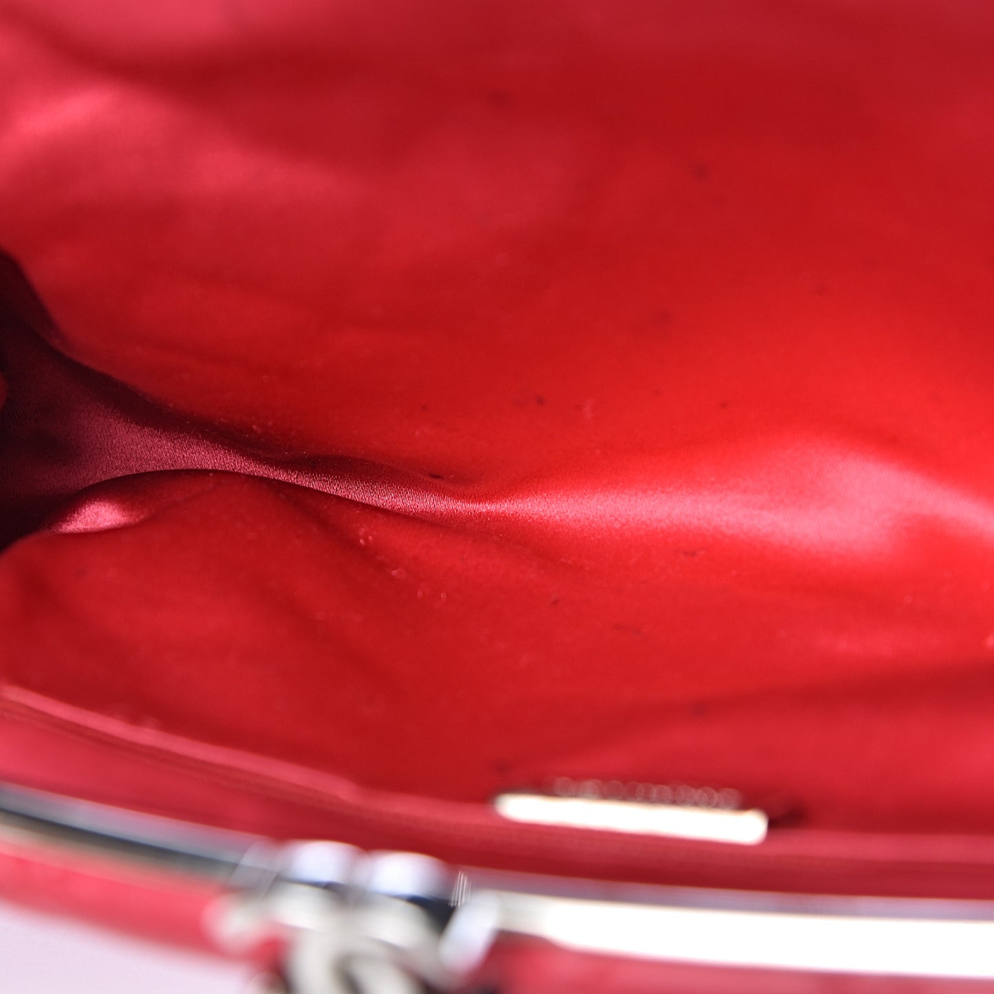Lambskin Quilted Timeless Clutch Red