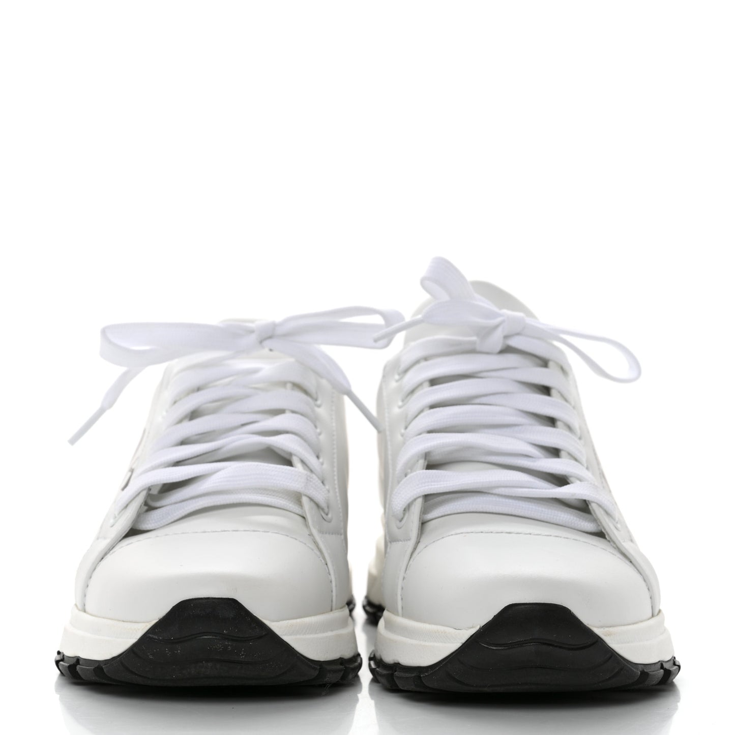 Nylon Gabardine Logo Sneakers 36 White