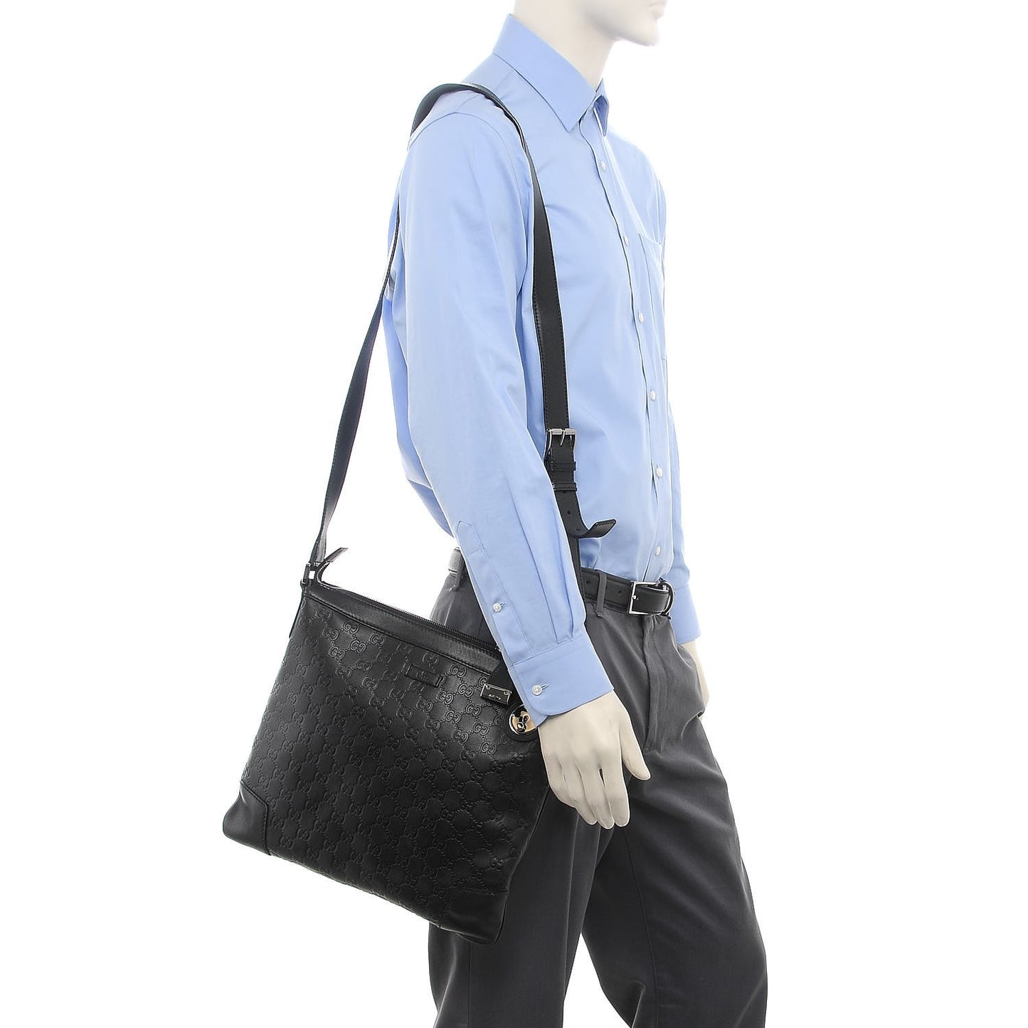 Guccissima GG Messenger Bag Black